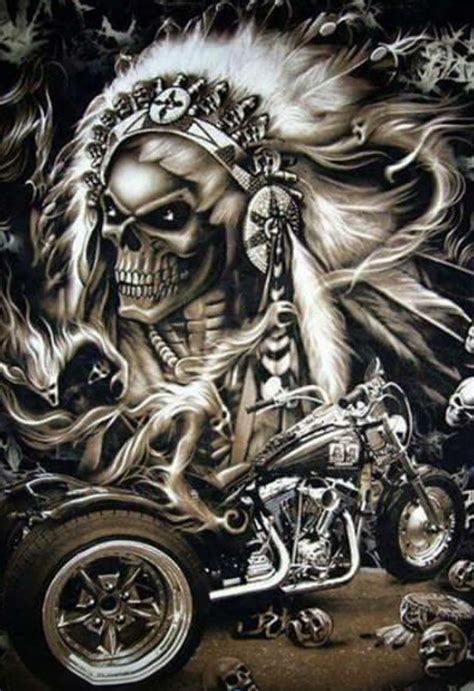 Digital Art Illustration Art Digital Biker Art Motorcycle Art Dark