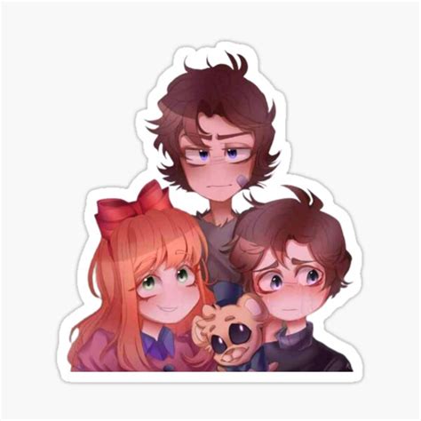 Michael Afton Funny Fanart Sticker For Sale By Lamiaeshop56 Redbubble