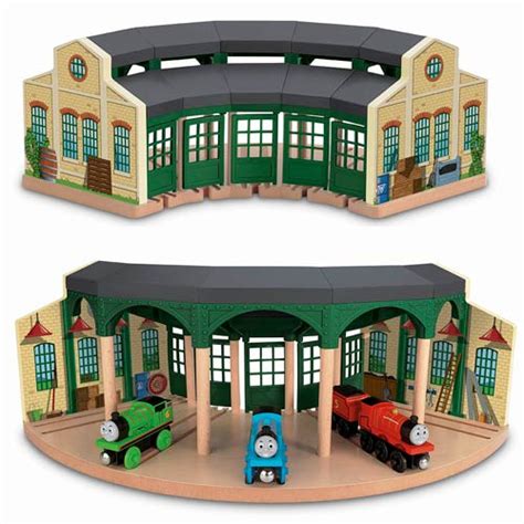 Thomas The Tank Engine Wooden Railway Tidmouth Sheds Set Fisher Price