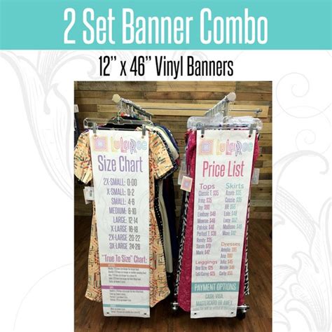 Lularoe Size Chart And Price List Combo By Creativeforkids2