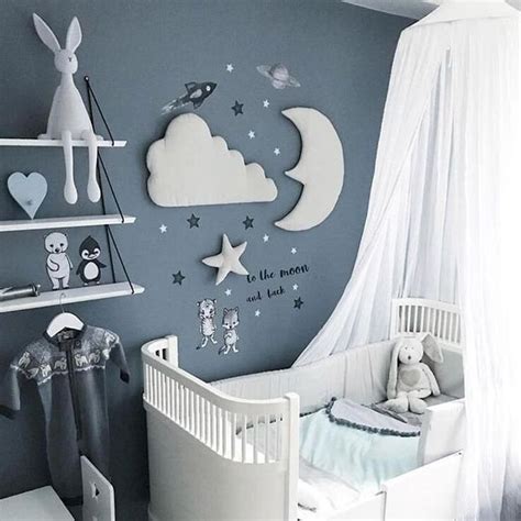 3pcsset Moon Star Wall Decor In 2020 Baby Room Decor Baby Boy Room