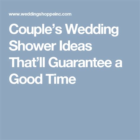 Couples Wedding Shower Ideas Thatll Guarantee A Good Time Couples Wedding Shower Games