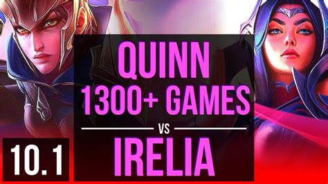 QUINN Vs IRELIA TOP 1300 Games 3 Early Solo Kills EUW