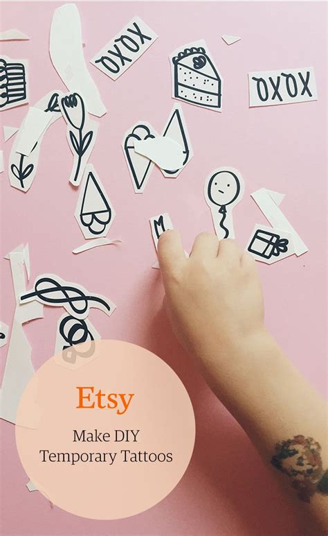 Make Diy Temporary Tattoos Etsy Diy Temporary Tattoos Make Your