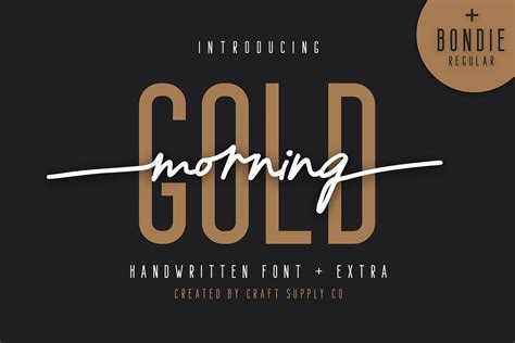 Morning Gold Handwritten Font Free Download Creativetacos