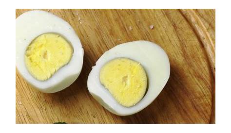 hard boiled egg yolk color chart