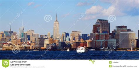 New York City Panorama Stock Image Image Of Manhattan 12245361