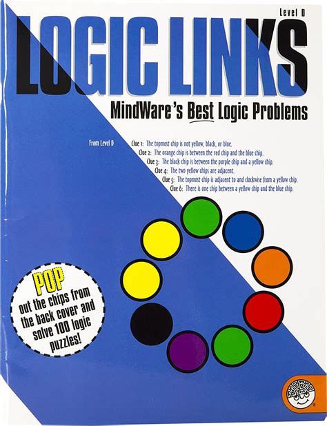 Mindware Logic Links Level D 100 Puzzles Great For