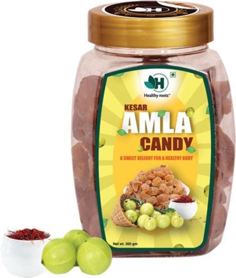 Healthy Roots Kesar Amla Candy With Dry Amla And Saffron Strands 100