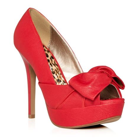 Off Justfab Shoes Hot Red Justfab Bow Pumps From S Closet On