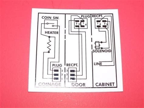 The circuit number is related to the electrical function and the component. Wiring Diagram Decal for Vendo/VMC VF-56 | Fun-Tronics, LLC