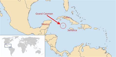 Grand Cayman Map Where In The World Is This Island Located