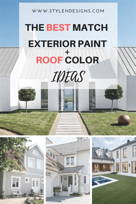 How To Pick The Exterior Paint Colors Match Best With The Roof Style