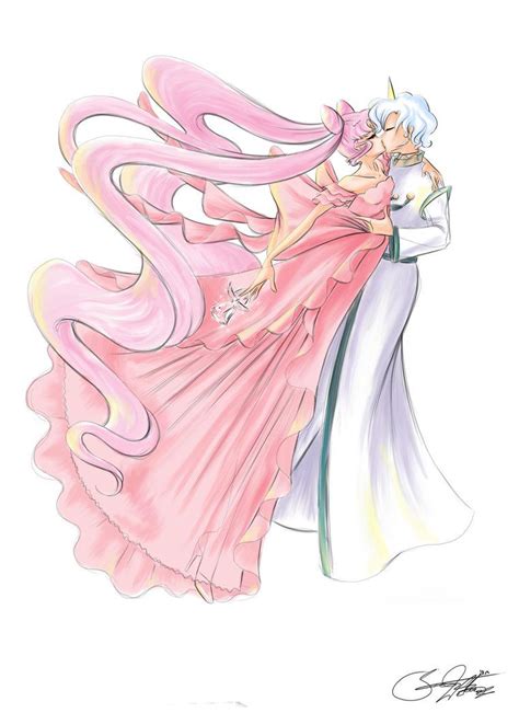 Helios And Princess Lady Serenity By SilverCatseyes Deviantart Com On DeviantArt Sailor Chibi