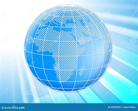 Globe World Means Backgrounds Earth And Global Stock Illustration