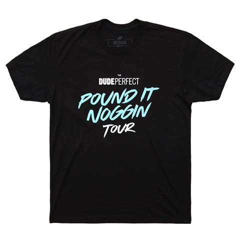 Dude Perfect Official Pound It Noggin Tour 2019 Tee W Tour Dates