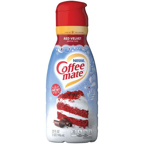 Your morning brew is about to get a lot more exciting. Nestle Coffee-Mate Red Velvet Liquid Coffee Creamer - Shop ...