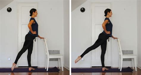 Gentle Home Barre Workout For Long Lean Muscles You Just Need A Chair