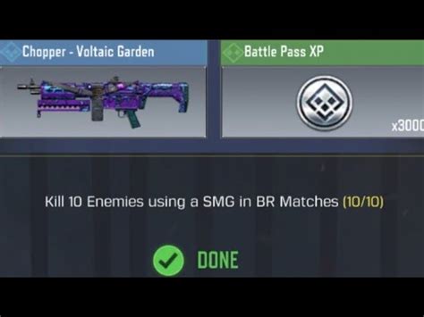 Call Of Duty Mobile Kill Enemies Using A Smg In Br Matches Task Complete Youtube