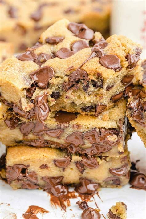 Zoomed In Chocolate Chip Cookie Bars No Bake Chocolate Desserts Double