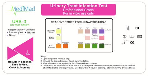X Home Urine Urinary Tract Infection Tests Uti Nitrite Leukocytes And Blood Test Strip