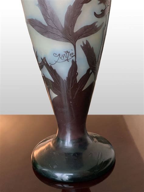 Gallé 1904 1936 Grand Vase Balustre Galerie Florentine Antiquaire En Ligne