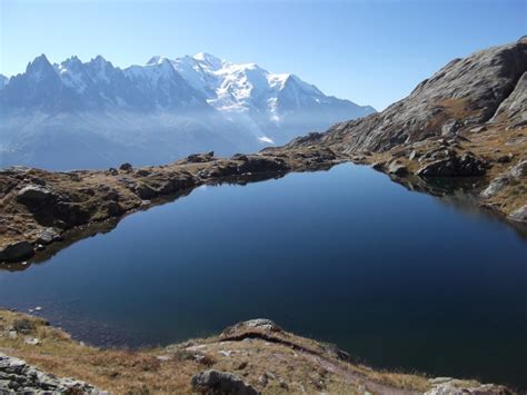 Le Lac Blanc Et Le Mont Blanc