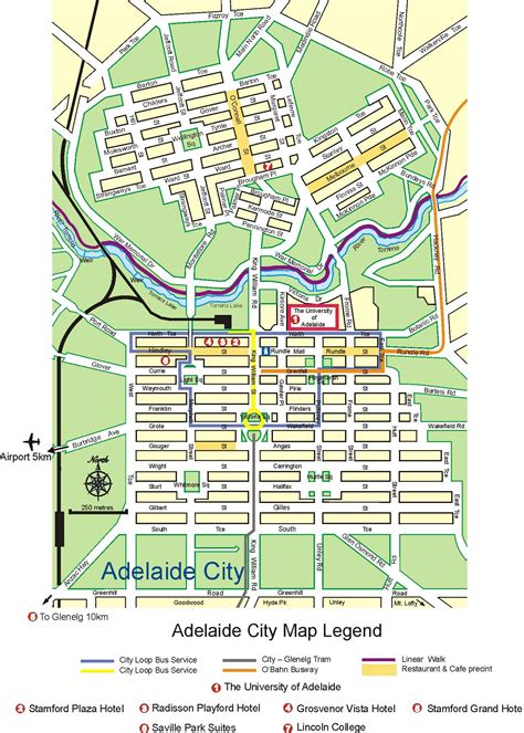 Adelaide City Map Printable