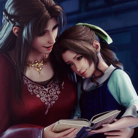 Aerith And Her Mom Final Fantasy Cloud Strife Final Fantasy Art Final