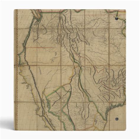 Map Of The United States Of America 1818 3 Ring Binder