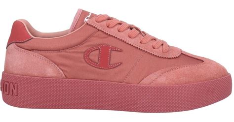 Champion Leather Trainers In Pastel Pink Pink Lyst