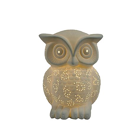 Huge vintage chalkware owl lamp glass or lucite eyes 24 inches in height widest width 17 in a pair of mid century porcelain owl table lamps. Simple Designs Porcelain Owl Shaped Table Lamp