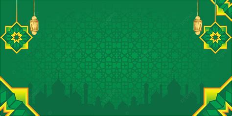 Islamic Green Background 2023 Vector Islamic Background Green Islamic