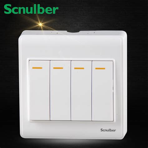 4 gang 2 way 86mm surface mount smart home touch light wall switch-in Switches from Home ...
