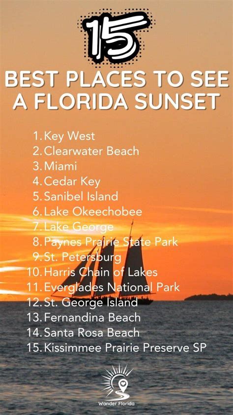 Stunning Places To Watch The Best Florida Sunset Wander Florida