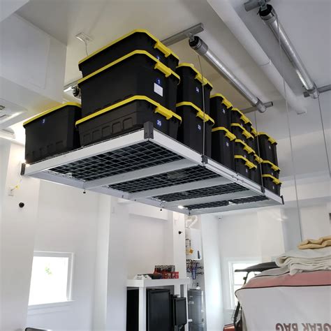 Garage Storge Lift Motorized Garage Storage System Declutters Auxx