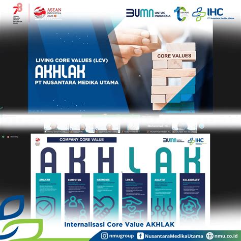 Internalisasi Core Value Akhlak Pt Nusantara Medika Utama