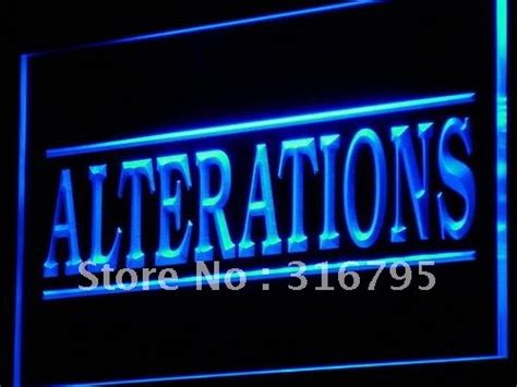 I809 Alterations Services Dry Clean Led Neon Light Light Signs Onoff