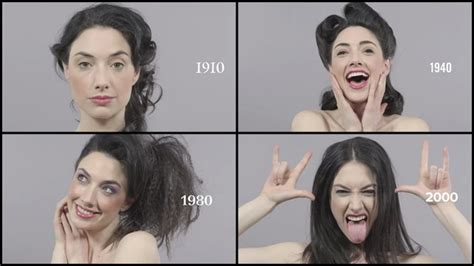 100 Years Of Beauty And Fashion Evolution In 1 Minute Rtm
