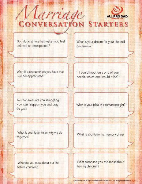 Communication Worksheets For Married Couples