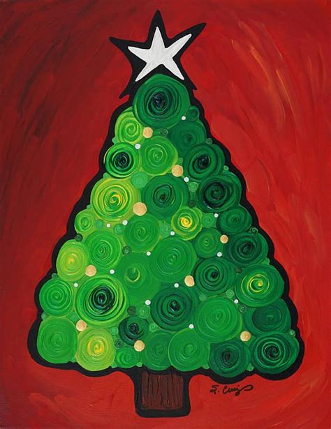 Christmas Tree Twinkle By Sharon Cummings Christmas Art Projects