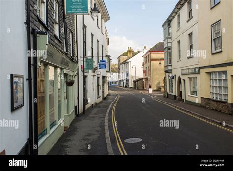 Ashburton Devon England January 2013 Streets Of A Small Rural Town In Devon On The Edge Of