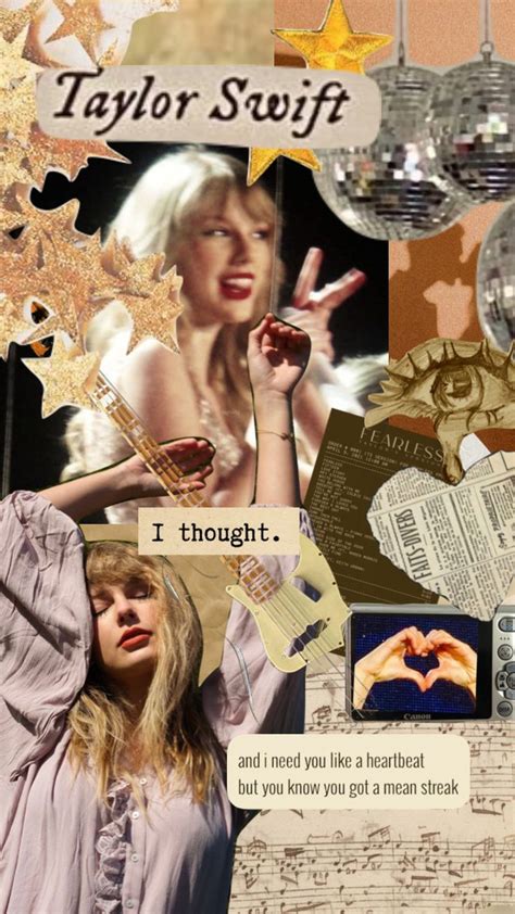 Fearless Cottagecore Taylorswift Aesthetic Collage Taylor Swift