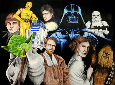 Star Wars Character Collage By Femkevh On Deviantart