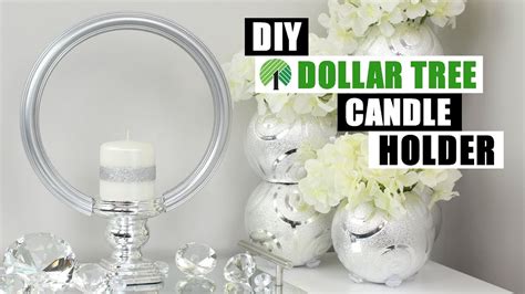 Dollar Tree Diy Glam Candle Holder Diy Glam Home Decor Idea Youtube