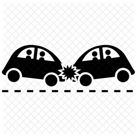 Car Crash Icon Of Glyph Style Available In Svg Png Eps Ai And Icon Fonts