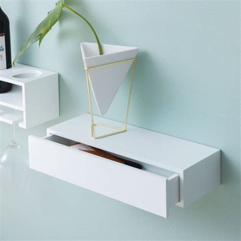 Wall Mounted Shelf With Drawer
