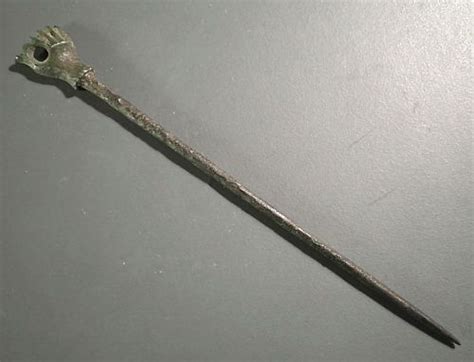 Rare Ancient Roman Hairpin W Hand C 12nd Cent Ad Ancient Roman
