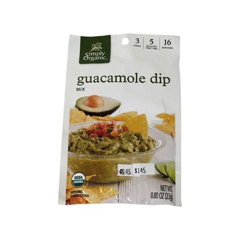 Simply Organic Dip Mix Guacamole 08 Oz From Giant Food Instacart