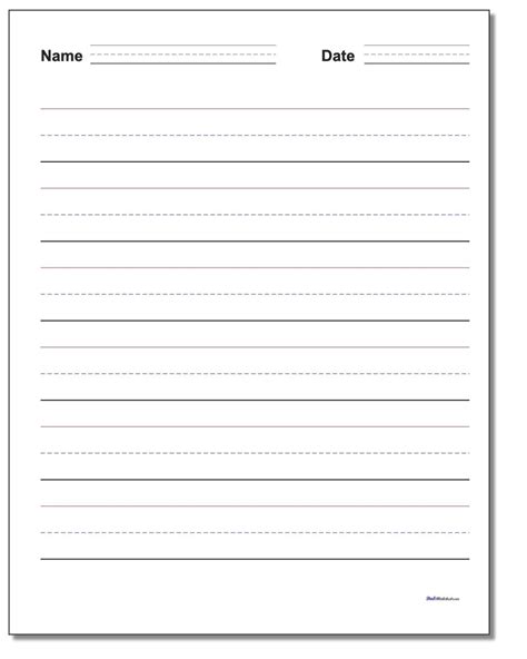 Handwriting practice worksheets with individual children's names. Writing Paper with Name